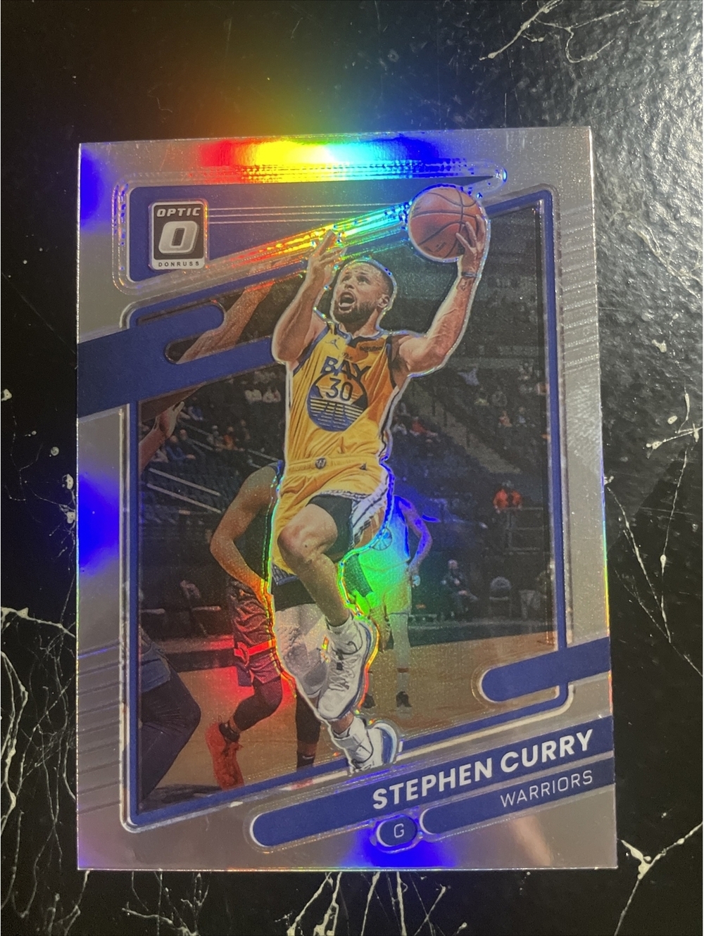 STEPHEN CURRY SILVER PRIZM 2021-22 PANINI DONRUSS OPTIC WARRIORS #128 (PRIZM)